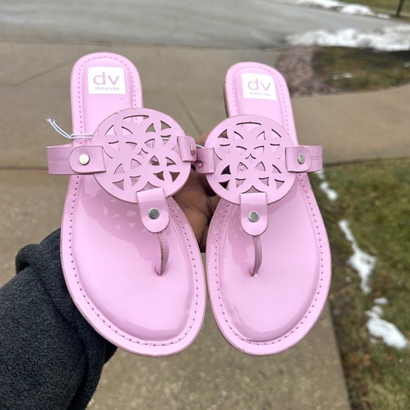 DV Dolce Vita Women's Gotie Sandals Size 9.5 Pink - Picture 6 of 13